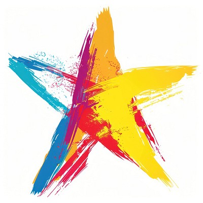 Colorful abstract star illustration