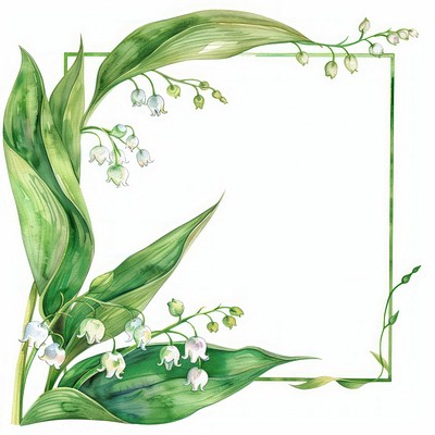 Elegant floral frame illustration