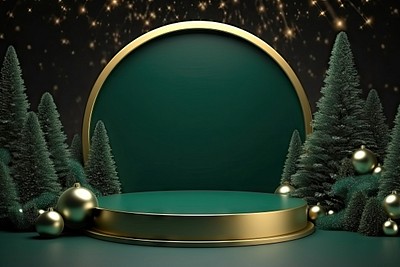 Christmas product backdrop mockup psd