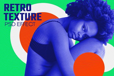 Retro Texture PSD Effect