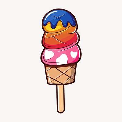 ice cream illustration vector