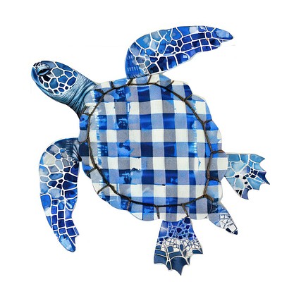 Turtle collage cutout tortoise reptile animal.