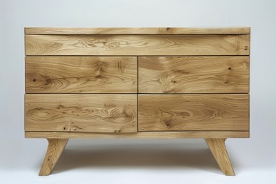 Modern wooden dresser with drawers