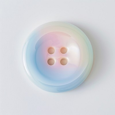 Colorful iridescent round button