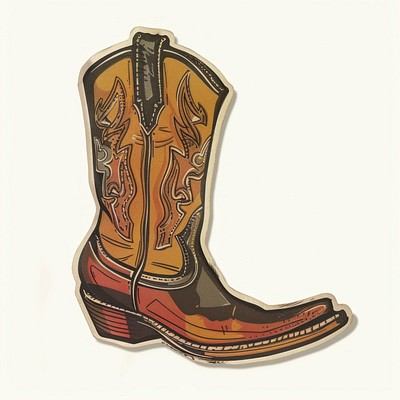 Vintage Western Cowboy Boot