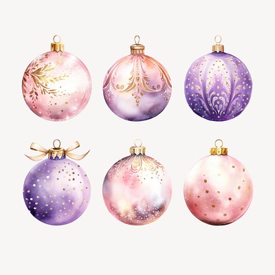 Christmas ornaments design element set