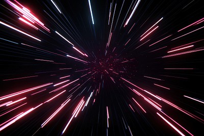 Dynamic futuristic light speed burst