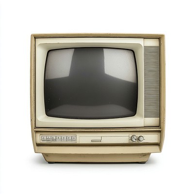 Retro television vintage screen old electronics.