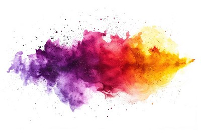 Vibrant watercolor splash art