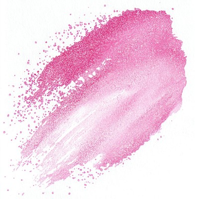 Vibrant pink watercolor brush stroke