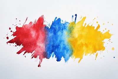 Vibrant watercolor paint splash art