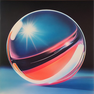 A bubble illustration sphere style.