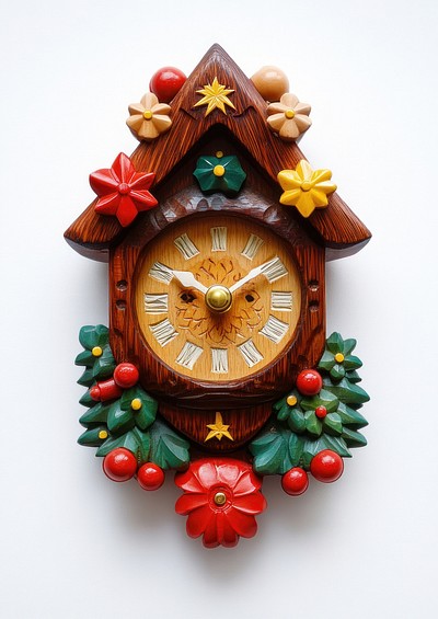 Cuckoo clock festival hanukkah menorah wall clock.