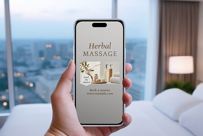 Relaxing herbal massage booking app