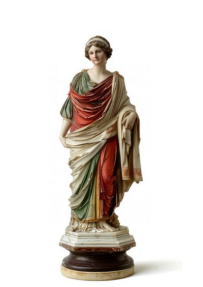 An Ancient greek woman art sculpture ancient.