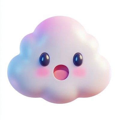 Cloud cloud cute face.