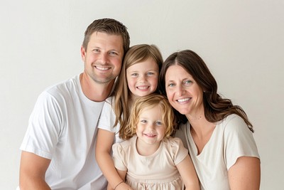 A happy american family photo photography accessories.