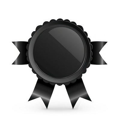 Ribbon award badge icon symbol ribbon vector.