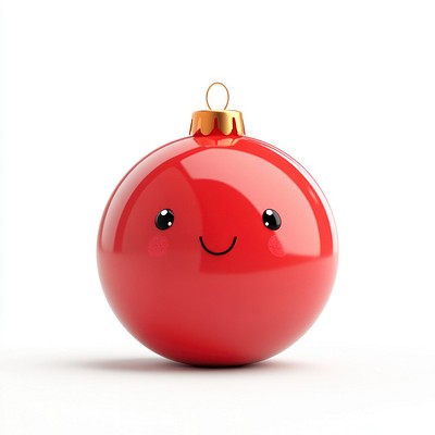 Cute christmas ball ornament illustration accessories.