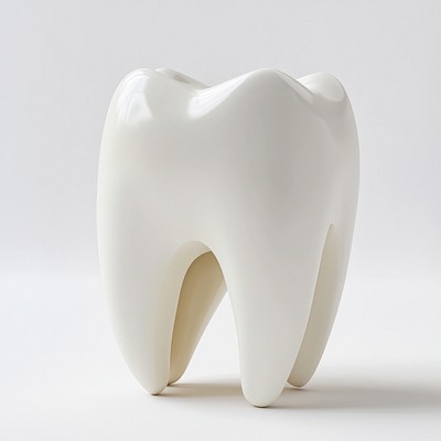 One teeth tooth white illustration.