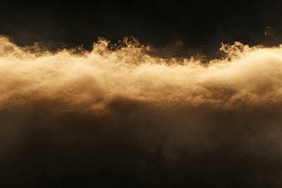 Abstract golden dust cloud background