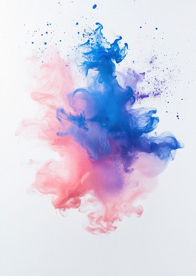 Powder paint splash background abstract art.