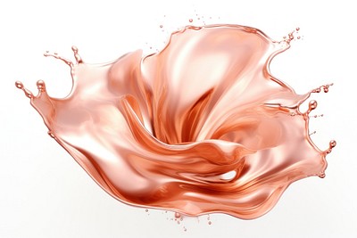 Rose gold splash abstract art clothing.