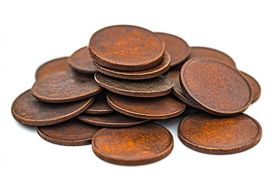 Pile of rusted coins pile accessories accessory.