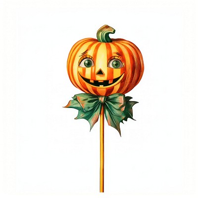 Halloween bloom stick halloween pumpkin vintage.