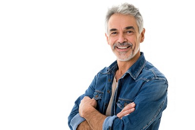 Mature man the confident background portrait smiling.