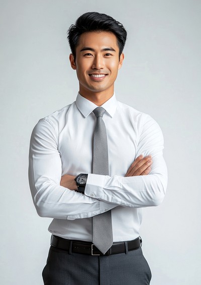 Confident professional man smiling