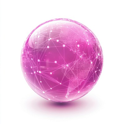 Global connectivity in pink sphere