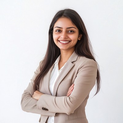 Confident professional woman smiling