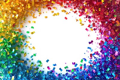 Colorful confetti explosion background