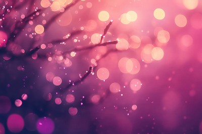 Dreamy bokeh with pink hues