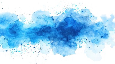 Abstract blue watercolor splash