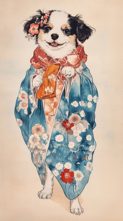 Animal kimono dress human.