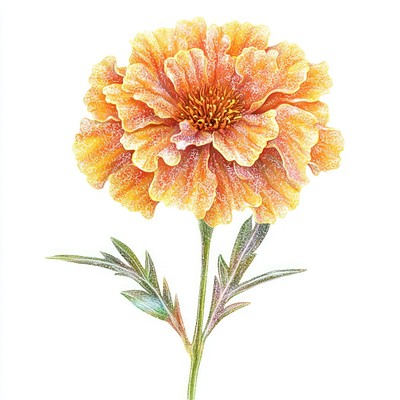 Marigold flower illustration marigold.