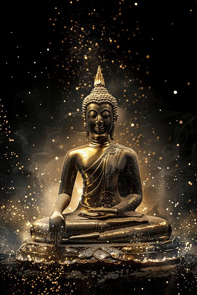 Buddhist statue worship prayer buddha.