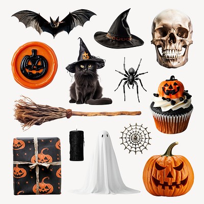 Halloween  design element set