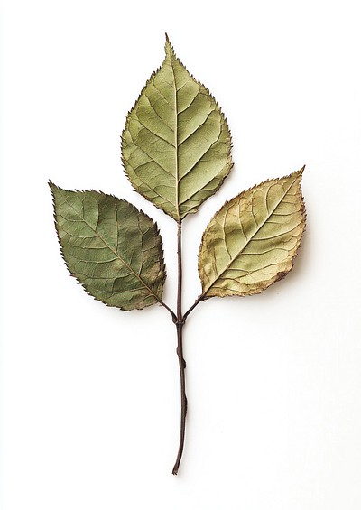 Real Pressed a rose leaves leaf background plant.