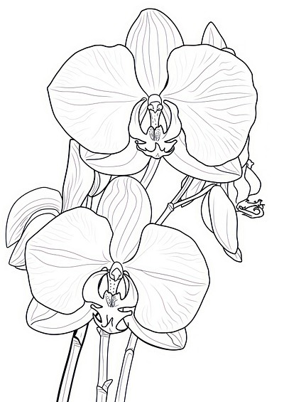 Orchid flower orchid art.