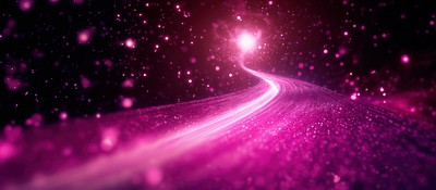 A bright magenta starburst purple lights background.