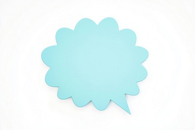 Boom speech bubble graphic blue communication.