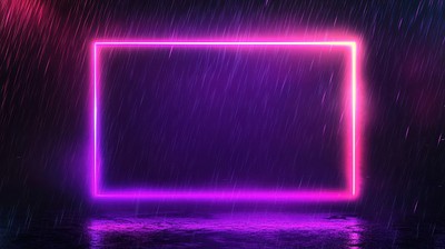 Background with raining night cold and wide rectangular frame lights illustration abstract.