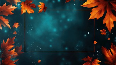 Background with winter glass ice cold and wide rectangular frame leaves leaf illustration.