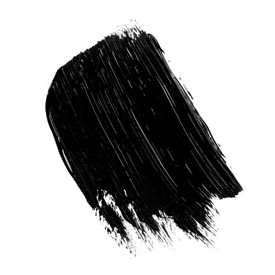 Oval shape brush strokes texture black art.