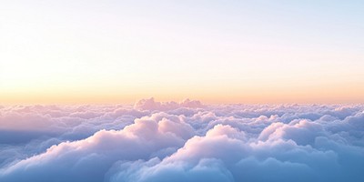 Pastel evening sky nature clouds view.