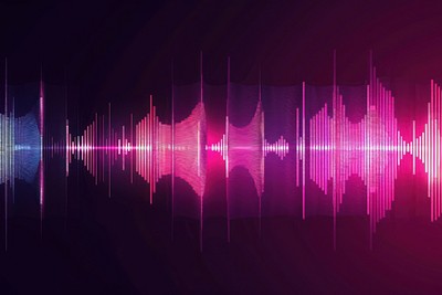 A digital sound wave background graphics vibrant.