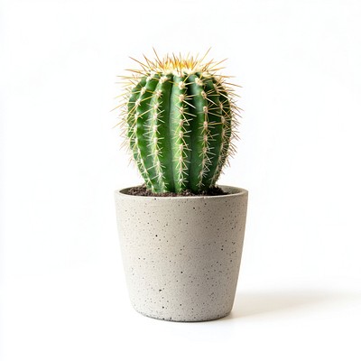 An isolated special cactus plant minimalist houseplant.